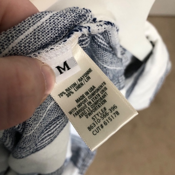 Bella Dahl Striped Sleeveless Romper Size Medium - Picture 9 of 16